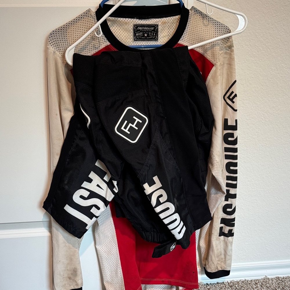Fasthouse Black and Red Jersey and pants
